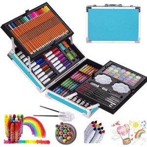 Kids Art Supplies 208Pieces Drawing Art Kit With Double Sided