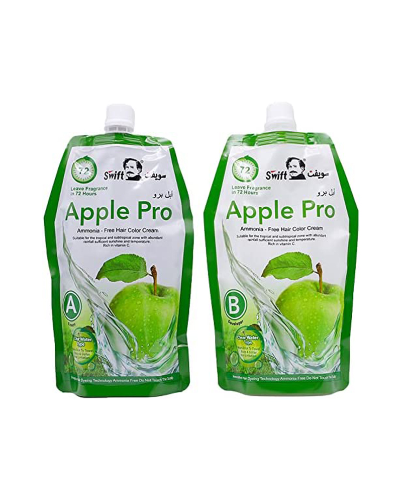 Hair color cream apple pro with conditioner