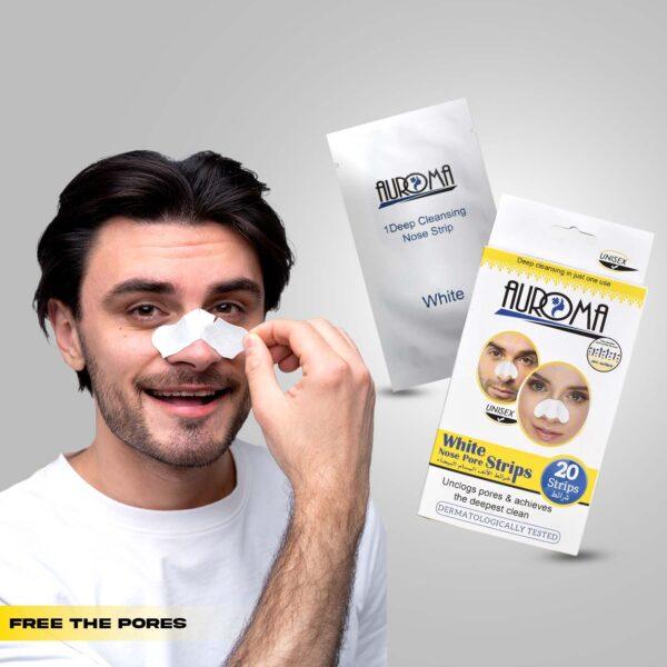 Auroma Nosestrips White 20s Pack - Image 2