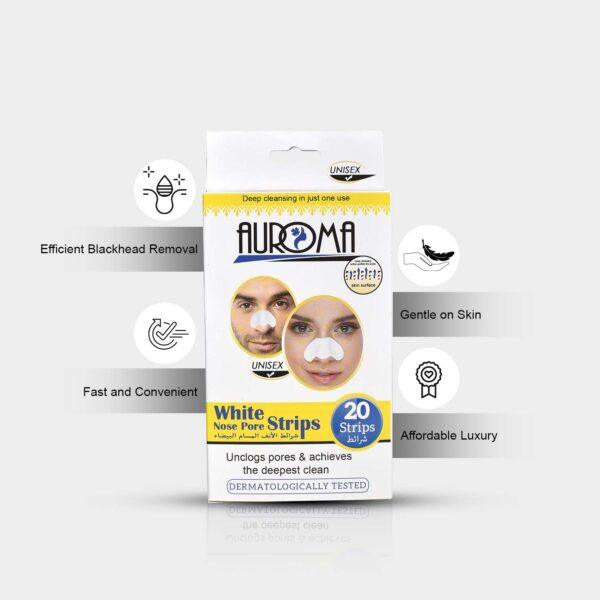 Auroma Nosestrips White 20s Pack - Image 4